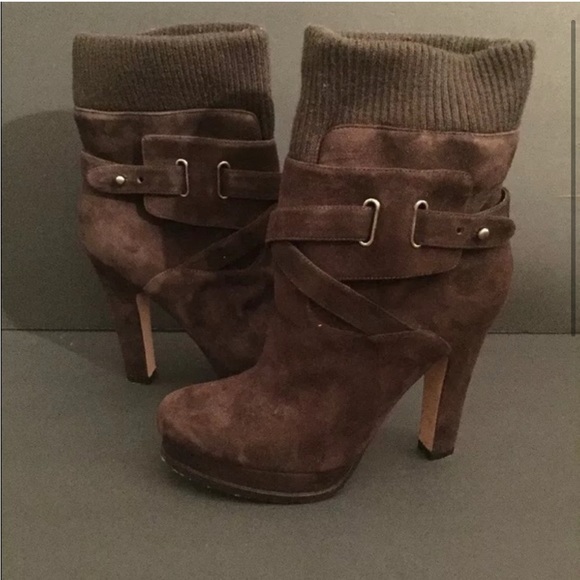 JOAN & DAVID BEESLEY brown suede - Picture 2 of 4